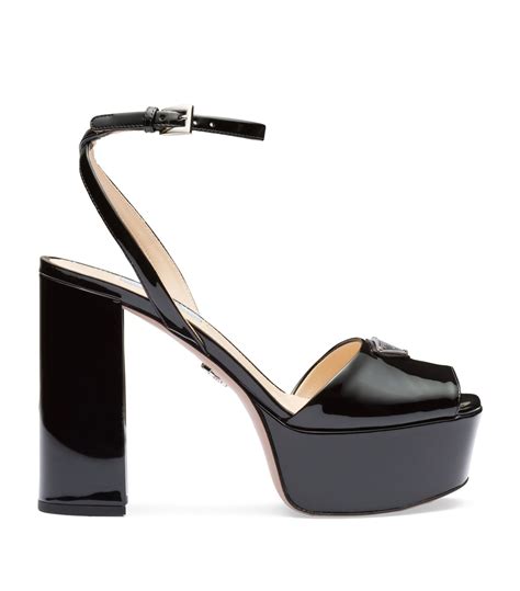 prada patent leather ankle strap sandals|prada patent leather platform sandals.